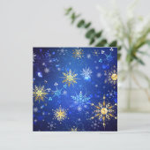 Programme Arrière - plan Bleu XMAS avec des flocons de neige (Debout devant)