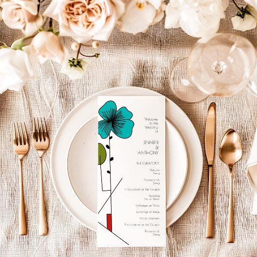 Programme Art contemporain Nouveau Floral Mariage