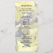 Programme Assortiment d'iris jaunes et violets (Dos)