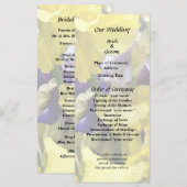 Programme Assortiment d'iris jaunes et violets (Devant / Derrière)