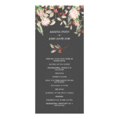 Programme australien de mariage gris et rose (Devant)