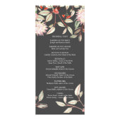 Programme australien de mariage gris et rose (Dos)