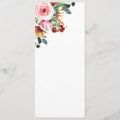 Programme Automne Automne Aquarelle Florale Rouille Or Tourn (Dos)