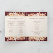 Programme Automne Floral Bourgogne Mariage de crème (Intérieur)