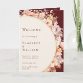 Programme Automne Floral Bourgogne Mariage de crème (Devant)