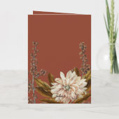 Programme Automne Floral Terracotta Mariage de automne d'aqu (Dos)