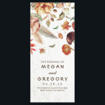 Programme Automne Harvest Rustic Citrouille Floral Wedding P<br><div class="desc">Programmes mariages de automne rustiques avec moisson et feuille</div>
