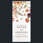 Programme Automne Harvest Rustic Citrouille Floral Wedding P<br><div class="desc">Programmes mariages de automne rustiques avec moisson et feuille</div>