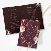 Programme Automne Romance Gold Frame Mariage plié