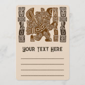 Programme Aztec Eagle Guerrier Tribal Art antique (Dos)