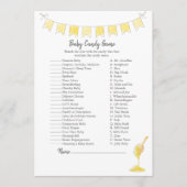 Programme Baby Candy Game Teddy Bear and Honey Card (Devant)