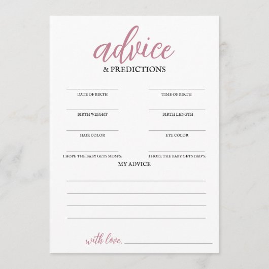 Programme Baby in Bloom Conseils & Prédictions (Devant)