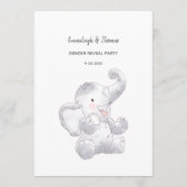 Programme Baby Word Scramble Modern Baby Elephant Card (Dos)