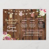 Programme Bachelorette Fête des mariées Itinéraire Jars Bois (Devant)