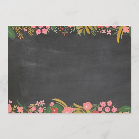 Programme Bachelorette Itinéraire Coral & Gold Chalk Invitat (Dos)