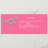 Programme Bachelorette Party Leopard Bus Pass (Dos)