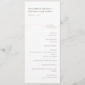 Programme Bagues Mariages simples minimales | Mariage rose p (Devant)