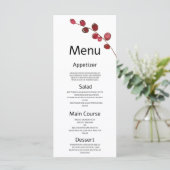 Programme Baies d'aquarelle bourguignonne Mariage floral Men (Debout devant)