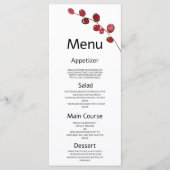 Programme Baies d'aquarelle bourguignonne Mariage floral Men (Devant)