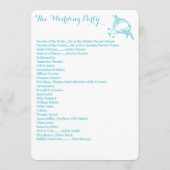 Programme Baiser bleu de mariage de colibri (Dos)