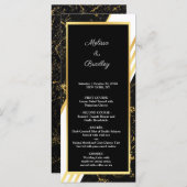 Programme Bandes de marbre d'or typographie noir (Devant / Derrière)