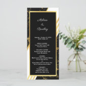 Programme Bandes de marbre d'or typographie noir (Debout devant)