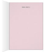 Programme BAPTISM de 4 pages - PINK croisé floral (Intérieur (Droit))