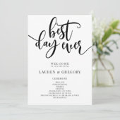 Programme Best Day Ever Mariage Ordre de cérémonie (Debout devant)