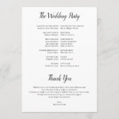 Programme Best Day Ever Wedding Timeline Program (Dos)