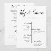 Programme Best Day Ever Wedding Timeline Program (Devant / Derrière)