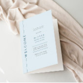 Programme Bibliothèque moderne Bleu Barre Mitzvah Plié