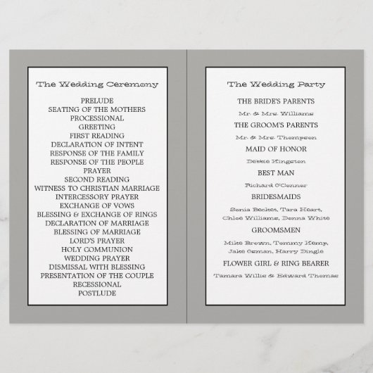 Programme binational mariage (Dos)