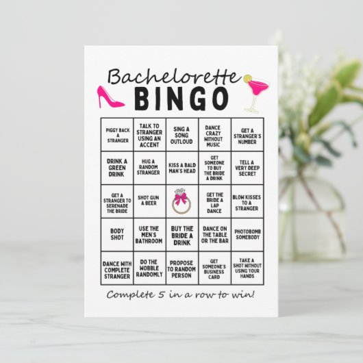Programme Bingo Bachelorette (Debout devant)