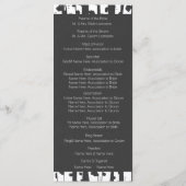Programme Birch Trees Slate Grey Wedding Program (Dos)