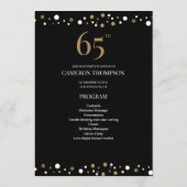 Programme Black Gold 65e anniversaire Elegant Party Programm (Dos)