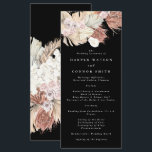 Programme Black Grass Tropical Premium Floral Mariage<br><div class="desc">Romantique,  doux,  Pampas Grass Tropical Jungle Programme de mariage floral. Cela fera partie de la suite. #pampasgrass #jungleMariage #jungleinvitation #coralmariage #weddingmenu #désertons #lasvegasMariage #terracottamariage #peachmariage #pampasweddmenu #pampas #terracotta #corail #peach #naturalmariage #driedgrass #driedpampas #wabisabimariage #nature #mariage</div>
