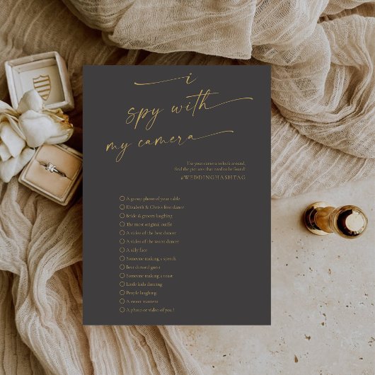Programme BLAIRE Modern Spy Mariage Photo Hunt Game Programm