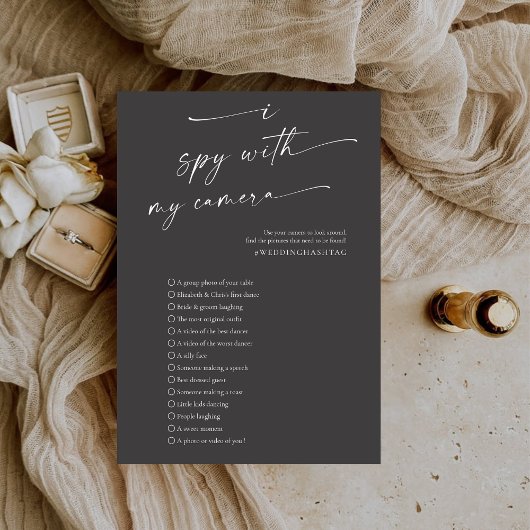 Programme BLAIRE Modern Spy Mariage Photo Hunt Game Programm