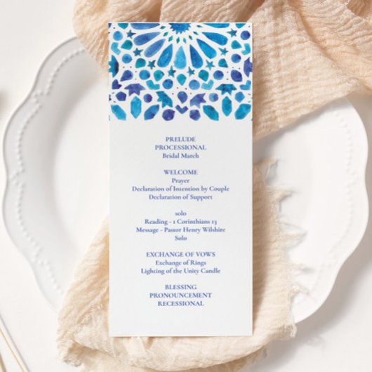 Programme Bleu Aquarelle Méditerranée Carrelage Motif