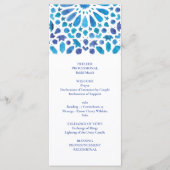 Programme Bleu Aquarelle Méditerranée Carrelage Motif (Devant)
