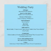 Programme Bleu couché de soleil (Dos)