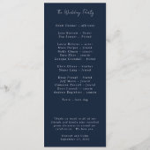 Programme Bleu orange vibre Botanique rouge (Dos)