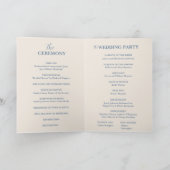 Programme Bleu Poussiéreux Floral | Mariage (Intérieur)