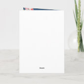 Programme Bleu Rose Gold Mariage Ordre de service (Dos)