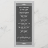 Programme Bloc Pastel moderne - Gris Siver - Mariage (Dos)