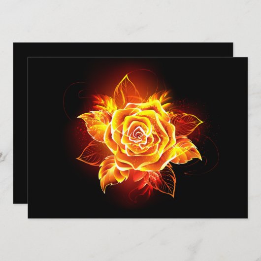 Programme Blooming Fire Rose (Devant / Derrière)