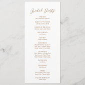 Programme Blooming with Love : Mariage de script minimaliste (Dos)