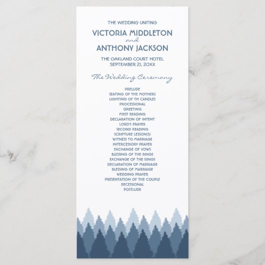 Programme Blue Forest Range Mariage de bois (Devant)