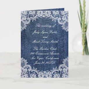 Programme Blue Jean Denim Et Lace Mariage