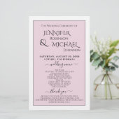 Programme | Blush simple et moderne (Debout devant)